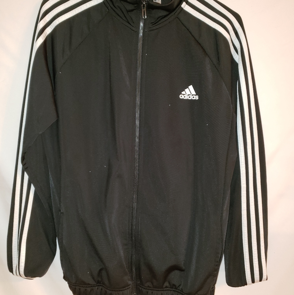 Adidas Unisex Jogging Suit, Black/White, Large